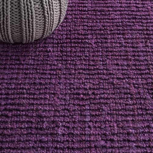 SAFAVIEH Natural Fiber Accent Rug 2x3, Jute Knotted Purple NF447B - Image 5