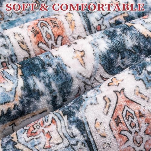 SERISSA 2x3 Washable Non Slip Floral Boho Small Area Rug for Entryway - Image 5