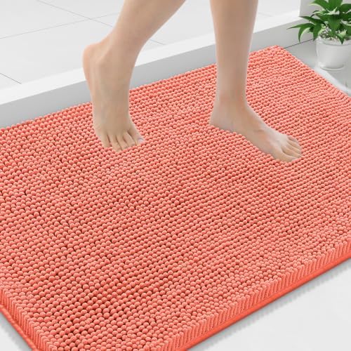 Smiry Bathroom Rugs 36X24, Luxury Chenille Extra Soft Absorbent Bath Mat by Smiry