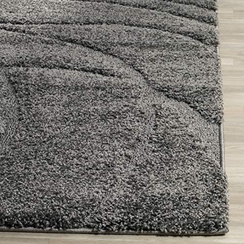 SAFAVIEH Florida Shag Rug 4'x6', Soft Plush Modern Grey SG471-8080 - Image 5