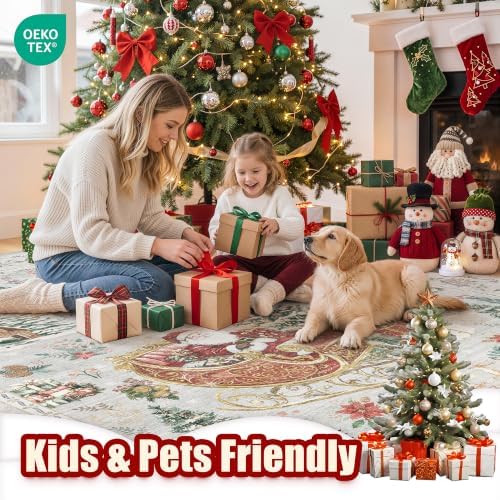 zesthome Christmas Area Rug 2x3, Washable Rugs for Entrance - Image 7