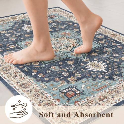 3x12 Washable Hallway Runner Rug: Oriental Rug for Living Room Entryway - Image 5