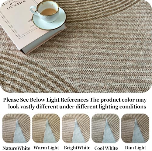 Easy Jute Rug for Pet Home: 2x7 Outdoor Runner Rug - Geometric Arch Pattern - Image 6