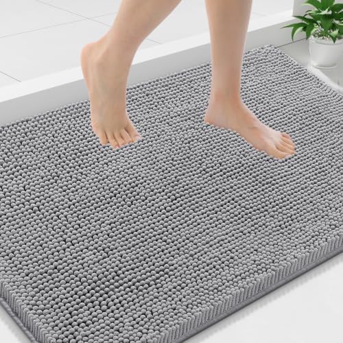Smiry Bathroom Rugs 36X24, Luxury Chenille Extra Soft Absorbent Bath Mat by Smiry
