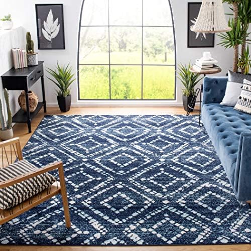 SAFAVIEH Adirondack Square Rug 6', Boho Navy & Ivory ADR131N by Unknown