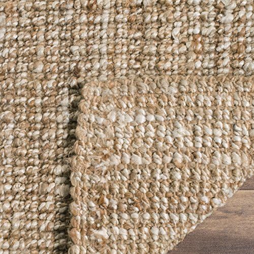 SAFAVIEH Natural Fiber Accent Rug 3x5 Jute Knotted, Natural & Ivory NF447N - Image 6