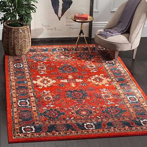 SAFAVIEH Vintage Hamadan Collection Area Rug - 3' Round, Taupe, Traditional Persian Design, Non-Shedding & Easy to Clean, Ideal for Living Room, Bedroom, Dining Space (VTH214T) - Image 2