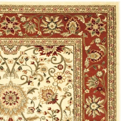 SAFAVIEH Lyndhurst Area Rug 6x8, Ivory & Rust LNH212R - Image 7