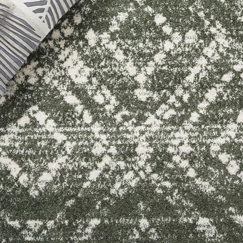 SAFAVIEH Runner Rug 2'6"x10' - Adirondack Collection - Contemporary Design, Dark Green & Ivory, Non-Shedding & Easy Cleaning, Ideal for Living Room, Bedroom, Entryway, Hallway (ADR108W) - Image 5