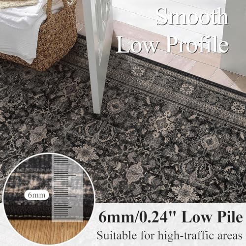 Schweek 2x3 Entryway Rug Washable Non Slip Rugs for Kitchen Black Door Mat - Image 4