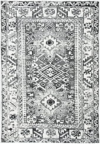SAFAVIEH Vintage Hamadan Collection Accent Rug - 2'3" x 4', Grey & Ivory, Traditional Persian Design, Non-Shedding & Easy to Clean, Ideal for Front Door, Kitchen, Entryway, Foyer (VTH211G) by Unknown