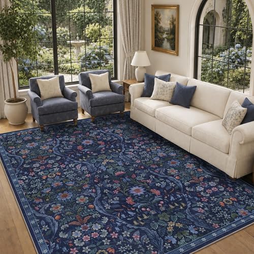 9x12 Large Floral Area Rug Soft Living Room Rug Indoor Carpet - Image 2
