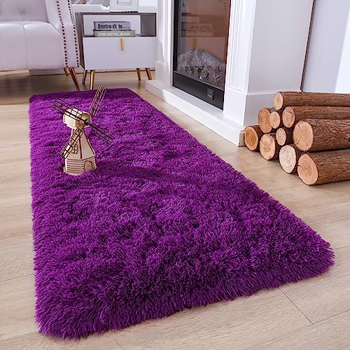 Chicrug Soft Runner Rugs for Bedroom Living Room Plush Fluffy Rug 2x6 - Image 2