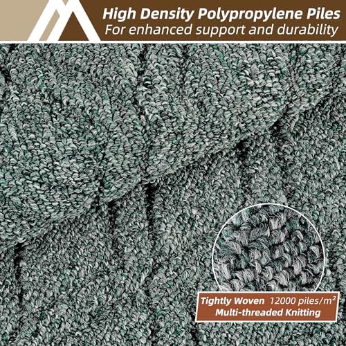 COSY HOMEER Kitchen Rugs Sets of 2 Non-Slip Washable,60x24Inch/35X24Inch - Image 2