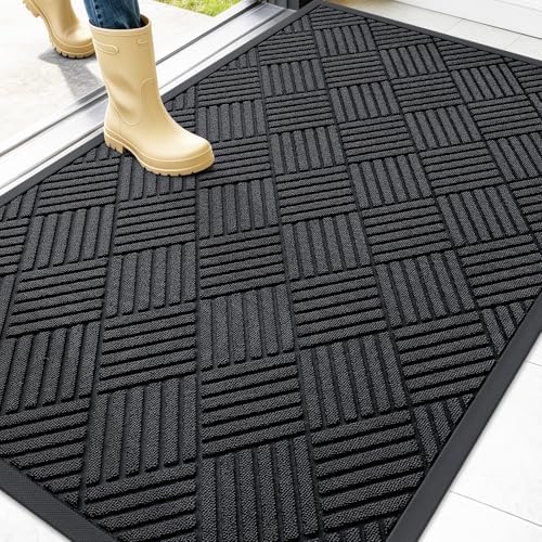 OLANLY Front Door Mat Outside Entrance 47x32, Waterproof Heavy-Duty Doormat by OLANLY