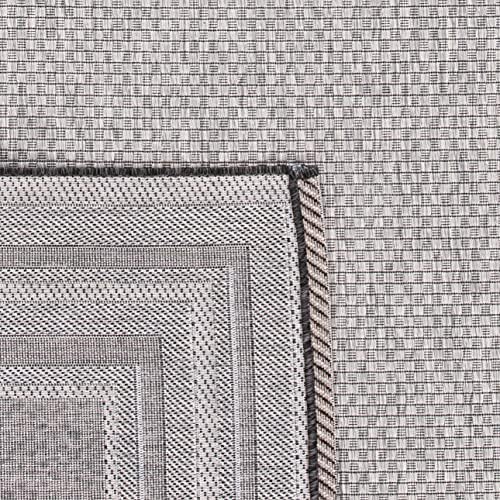 SAFAVIEH Courtyard Outdoor Area Rug 6'7"x9'6", Light Grey CY8475-37612 - Image 5