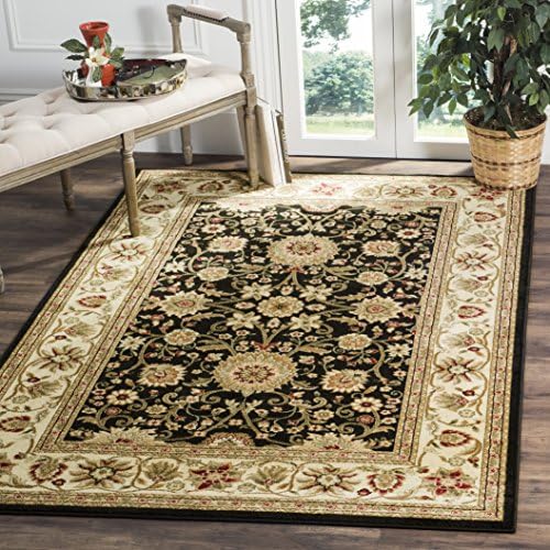 SAFAVIEH Lyndhurst Area Rug 6x9, Black & Ivory LNH212A by Unknown