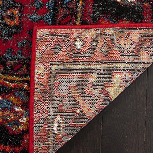 SAFAVIEH Vintage Hamadan Area Rug 12'x18', Traditional Red & Multi VTH211A - Image 5