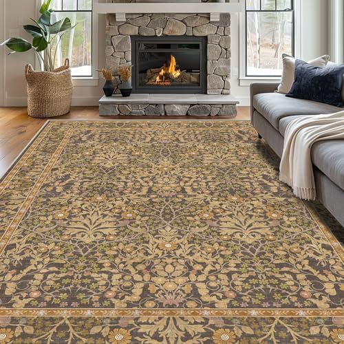 8x10 Washable Area Rugs for Living Room Soft Carpet (Goldenrod) by Unknown
