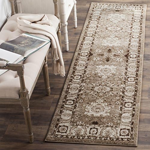 SAFAVIEH Vintage Hamadan Runner Rug 2'3"x22', Traditional Taupe VTH214T by Unknown