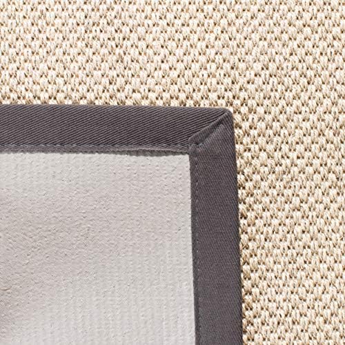 SAFAVIEH Natural Fiber Square Rug 10', Sisal Textured Marble NF143D - Image 4