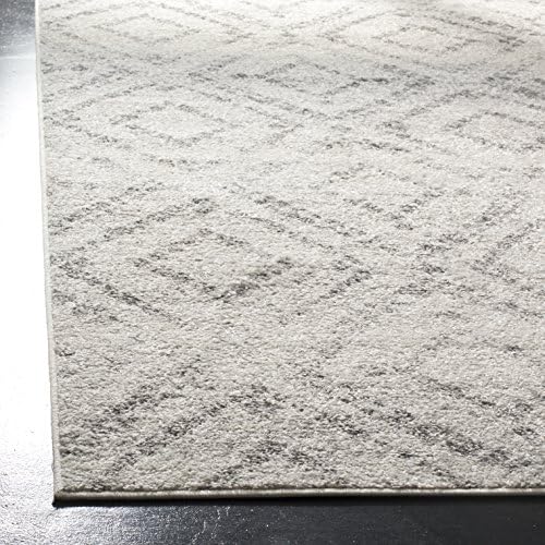 SAFAVIEH Adirondack Collection Runner Rug - 2'6" x 16', Light Grey & Grey, Modern Diamond Distressed Design, Non-Shedding & Easy Care, Ideal for High Traffic Areas in Living Room, Bedroom (ADR131C) - Image 4