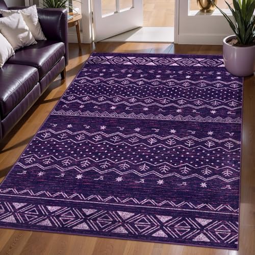 SERISSA 3x5 Washable Non-Slip Boho Area Rug for Living Room - Image 2