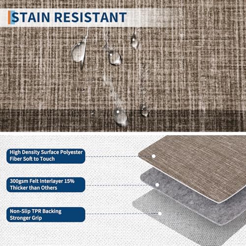 GarveeHome Small Bedroom Area Rug 3x5 Checkered Area Rug for Living Room - Image 4