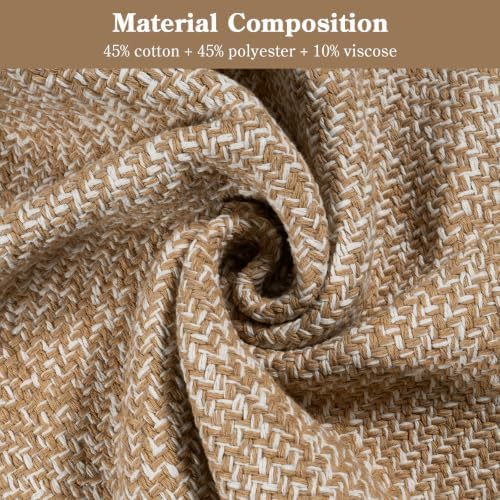 Collive Boho Rugs for Living Room 6x9 Tan, Washable Large Area Rug Braided Woven Cotton Bedrom Rug, Modern Floor Carpet Door Rugs for Nursery Room Office, Outdoor Rug for Patio Balcony Courtyard Decor - Image 4