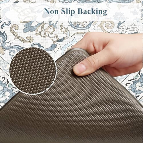 KIMODE Anti Fatigue Mats for Kitchen Floor Comfort Cushioned Rugs Sets of 2 - Image 4
