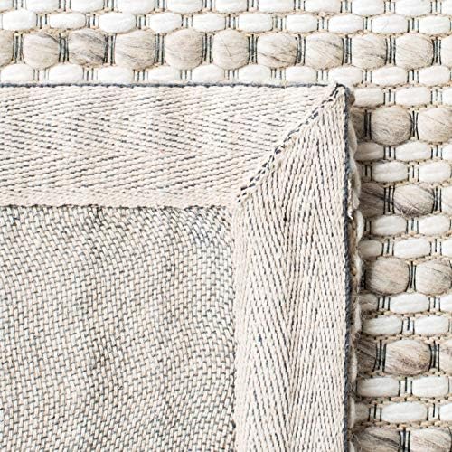 SAFAVIEH Marbella Collection Runner Rug - 2'3" x 10', Light Brown & Ivory, Flat Weave Wool Design, Ideal for High Traffic Areas in Living Room, Bedroom (MRB392T) - Image 6