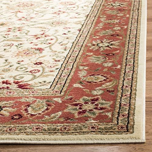 SAFAVIEH Lyndhurst Square Rug 8', Ivory & Rust LNH212R - Image 3