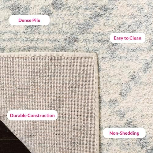 SAFAVIEH Adirondack Area Rug 11'x15', Boho Ivory & Light Blue ADR131T - Image 6