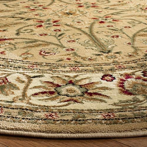 SAFAVIEH Lyndhurst Round Rug 5'3", Beige & Ivory LNH212D - Image 5