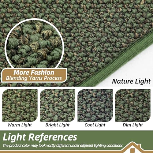 BEQHAUSE Kitchen Runner Rugs 24"x72", Kitchen Mats for Floor, Green - Image 5