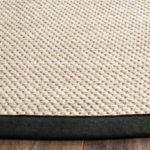 SAFAVIEH Natural Fiber Area Rug 2'6"x22', Sisal Textured Marble NF143A - Image 6