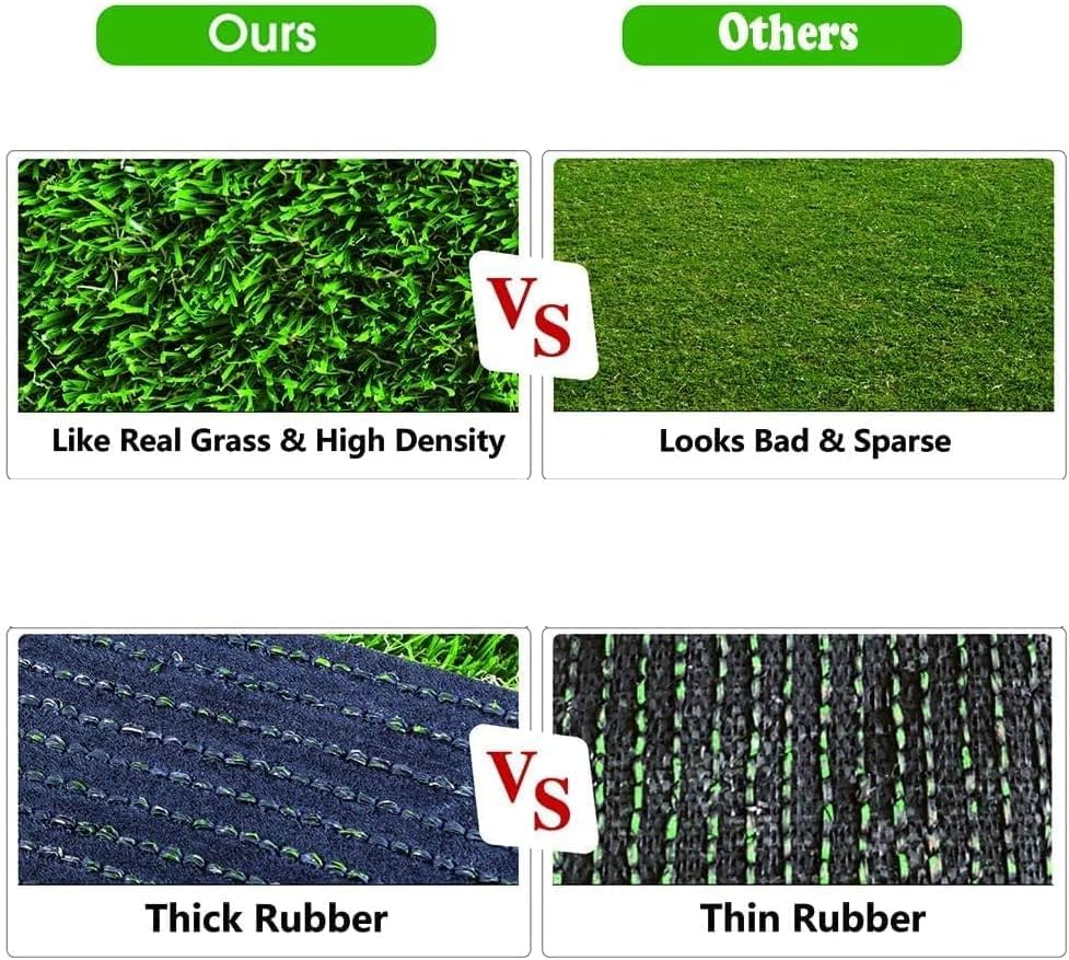 Artificial Grass Pee Pads for Dogs Potty, 26"x30" Reusable Grass Patch, Fake Grass Mat for Balcony/Indoor/Outdoor, Washable Pet Training Turf with Drainage Holes, Easy to Clean - Image 5